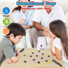 Magnetic Chess Game - 2024 New Family Board Games Set for Kids and Adults, Tabletop Board Games for 2 Person, Fun Table Top Magnet Chess Game with Magnetic Chess Rocks Set