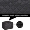 Toaster Cover, Quilted Toaster Cover 2 Slice,Kitchen Small Appliance Covers, Toaster Cover Fits for Most Standard 2 slice Toasters, Universal Size Microwave Oven Dustproof Cover Women Gift (Black)
