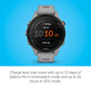 Garmin Forerunner® 255S, Smaller GPS Running Smartwatch, Advanced Insights, Long-Lasting Battery, Powder Gray , 41 MM