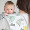 Featherhead 5-Pack Muslin Burp Cloths for Baby Boy & Girl - Neutral Large 22