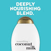 OGX Nourishing + Coconut Milk Shampoo & Conditioner, Set, 25.4 Fl Oz (Pack of 2)