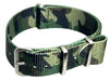 time+ 18mm Military G10 Style Premium Nylon Watch Band Strap Camouflage Brushed