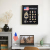 TJ.MOREE Pin Display Case, 11x14 Lapel Pin Display Box for Military Badges Medals Tags Patches, Jewelry Pins, Giant Pins, Insignia Ribbons