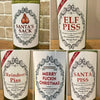 5PCs Christmas Funny Bottle Labels, Novelty Joke Bottle Labels, Funny Joke Happily Wine Bottle Label, Santa Champagne Bottle Stickers, Personalized Wine Bottle Labels Wrapper Labels (1 Set/5PCs)