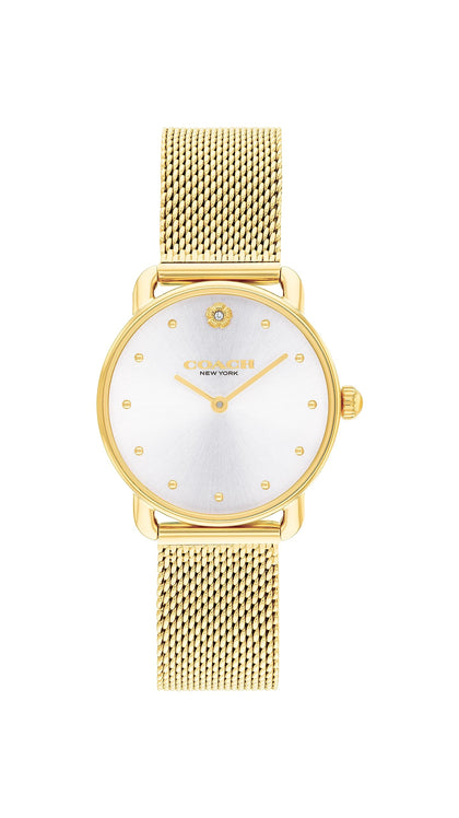 Coach Women's Elliot Mesh Bracelet Watch | Elegance and Sophistication Style Combined | Premium Quality Timepiece for Everyday Style (Model 14504223)