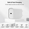 [3Pack] Fashia Fast Charger for iPhone Charger Fast Charging with 6ft Cable - MFi Certified - 20W USB C Wall Charger Block with Type C to Lightning Cord Compatible for iPhone 14 13 12 11 Pro Max-White