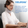 VELPEAU Neck Brace for Neck Pain and Support - Soft Cervical Collar for Sleeping - Vertebrae Whiplash Wrap Aligns,Stabilizes & Relieves Pressure in Spine for Women & Men(Stabilized, Grey, Medium 3.5?)