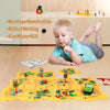 Dinosaur Puzzle Track Car Play Set, Plastic Puzzles for Kids Ages 3-5 with Vehicles, Railcar Puzzle, Car Tracks for Toddlers, Toys Gifts for 2 3 4 5 6 Year Old Boys Girls, Kids Party Favors