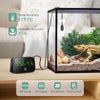 PAIZOO Reptile Thermometer Hygrometer, LED Digital Terrarium Thermometer and Humidity Gauge Snake Tank Accessories with USB Charging for Bearded Dragon, Tortoise, Reptile Tank, (Include 31.5'' Cable)