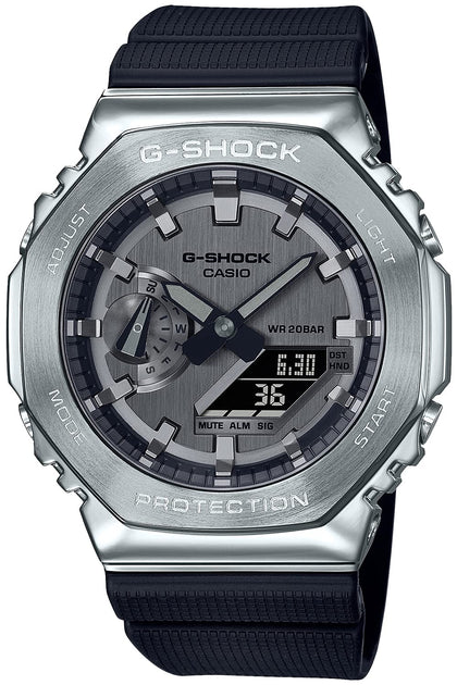 Casio GM-2100-1AJF G-Shock Men's Watch, Metal Cover, Black