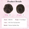 REECHO 2 PCS Mini Claw Clip in Messy & Cat Ears Hair Bun Extensions HB001 Wig Accessory Updo Hairpieces for Women Girls (Pack of 2-3