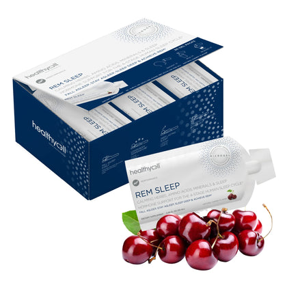 Healthycell REM Sleep - Liquid Gel Extra Strength Sleep Aid Supplement for Adults - Sleep Deep with Melatonin and Lemon Balm - 30 Gel Packs