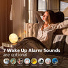 Sunrise Alarm Clock for Heavy Sleepers, Wake Up Light with Sunrise/Sunset Simulation, Dual Alarms & Natural Sounds, Snooze & Sleep Aid, FM Radio, 7 Colors Night Light for Bedroom, Ideal for Gift