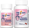 One A Day Womens Prenatal Advanced Complete Multivitamin with Brain Support* with Choline, Folic Acid, Omega-3 DHA & Iron for Pre, During and Post Pregnancy, 60+60 Count (120 Count Total Set)