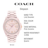 Coach Greyson Women's Watch | Water Resistant | Quartz Movement | Elevating Elegance for Every Occasion(Model 14503926)