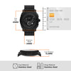 Fossil Men's Machine Gen 6 Hybrid 45mm Stainless Steel Mesh Smart Watch, Color: Black (Model: FTW7062)