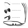mxnx Aviator Sunglasses for Men Polarized Women UV Protection Lightweight Driving Fishing Sports Mens Sunglasses MX208-(Gun Frame/Black Lens)