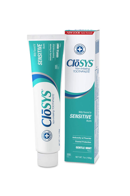CloSYS Fluoride Toothpaste, 7 Ounce, Gentle Mint, Whitening, Enamel Protection, Sulfate Free