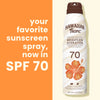 Hawaiian Tropic Weightless Hydration Sunscreen Spray SPF 70, 6oz | High Sunscreen, Oxybenzone Free On Body