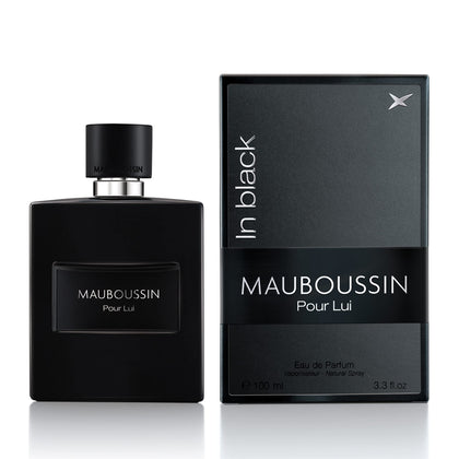 Mauboussin - Pour Lui In Black 100ml (3.3 Fl Oz) - Eau de Parfum for Men - Woody & Oriental Scents