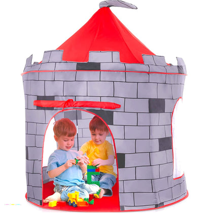 Kids Play Tent Knight Castle - Portable Kids Tent - Kids Pop Up Tent Foldable Into Carrying Bag - Childrens Play Tent For Indoor And Outdoor Use - Kids Playhouse Best Gift For Boys and Girls, Original