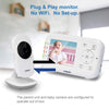 VTech Video Baby Monitor with 1000ft Long Range, Auto Night Vision, 2.8 Screen, 2-Way Audio Talk, Temperature Sensor, Power Saving Mode, Lullabies and Wall-mountable Camera with bracket, White