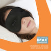 Brownmed - IMAK Eye Pillow - Cooling Sleep Eye Mask & Shade with ErgoBeads for Men & Women- Reusable Eye Cover for Headache, Sleeping, Migraine, Puffy Eyes & Eye Strain Relief