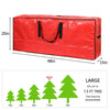 Sattiyrch Christmas Tree Storage Bag - Fits Up to 7.5 ft Holiday Xmas Disassembled Trees with Durable Reinforced Handles & Dual Zipper - Waterproof Material Protects from Dust,Moisture(Red)