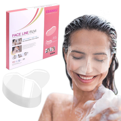 EBANKU 200 PCS Microblading Permanent Makeup Shower Face Shields Visors, Disposable Face Shields Masks for Hairspray Salon Supplies and Eyelash Extensions Eye Eyelid Surgery Aftercare