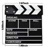 Wendin Wooden Clapboard Director Film Movie Cut Action Scene Slateboard Clapper Board Slate Black