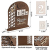 flangairy Ramadan Countdown Calendar 2024 Wooden Eid Advent Calendar 30 Day Count Wood Count Down Decorations Islamic Muslim Mosque Table Desk Indoor Decor For Home Kids Gifts