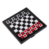 Magnetic Checkers Board Game and Magnetic Checker Pieces, 9.8 x 9.8 inches Mini Portable Travel Set