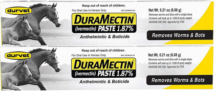 Duramectin Ivermectin Paste 1.87% for Horses, 0.21 oz (2 pack)