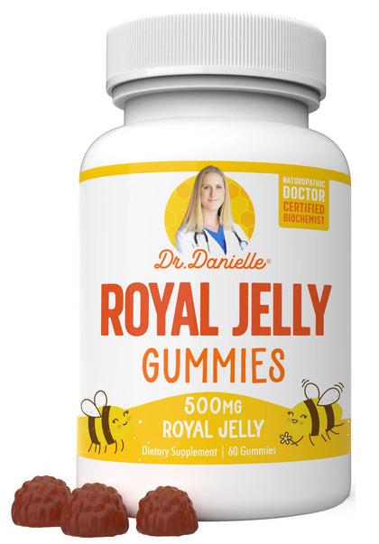 Royal Jelly Gummies by Dr. Danielle, Best Royal Jelly Gummy Supplement, 500mg