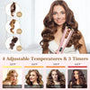 Auto Hair Curler, Automatic Curling Iron Wand with 4 Temperatures & 3 Timers & LCD Display, Curling Iron with 1