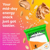 Quantum Energy Square: Energy Bar with Caffeine & 10g Protein. Delicious Healthy Snack On The Go. (Vegan, Gluten-free, Soy-free, Dairy-free). Flavor: Salted Peanut Butter Crunch 8Pk