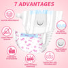 Dono Disposable Pet Diapers for Female Dogs Super Absorbent Soft Heating and Pee Diapers Liners, Including 16 Pcs Puppy Diapers for Dogs and Cats