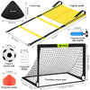 Kids Soccer Goals for Backyard, 4x3 ft Pop Up Toddler Soccer Goal Training Equipment with Soccer Ball, Agility Ladder and Cones, Portable Soccer Nets for Backyard for Kids Youth Outdoor Sports Games
