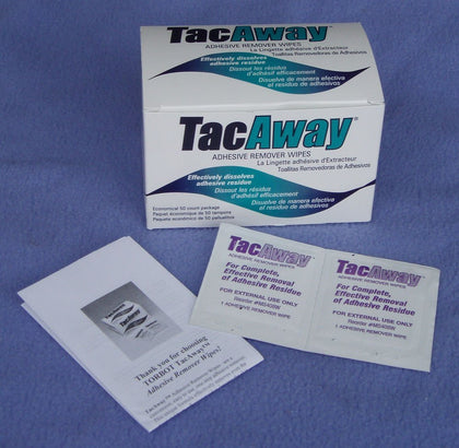 Torbot TacAway Adhesive Remover Wipes (Box of 50)