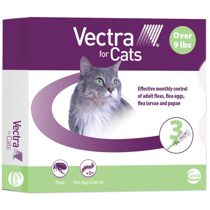 Vectra for Cats Over 9lbs 3 Doses Green by Ceva