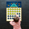 Hohomark Ramadan Calendar 2023 Eid Mubarak Countdown for Kids 30 Days Advent Poster Decorations Home Wall with 36 Star Stickers and 1PCS Small Card