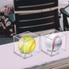 AZATUS 2 Pack Baseball Display Case, UV Protected Acrylic Memorabilia Display Storage Box, Cub Clear Baseball Dispaly Holder for Official Size Ball