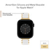 Anne Klein Silicone Fashion Bracelet for Apple Watch, Secure, Adjustable, Apple Watch Replacement Band, Fits Most Wrists