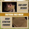 Tactical Shooting Mask Outdoor Breathable Half Face Mesh Mask with Free Ears Face Protective Military Mask for Cycling Paintball Shooting