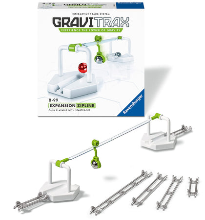 Ravensburger GraviTrax Zipline Accessory - Marble Run and STEM Toy for Boys and Girls Age 8 and Up - Expansion for 2019 Toy of The Year Finalist GraviTrax