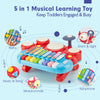 1 Year Old Girl Birthday Gift - 2 Year Old Girl Toys - Baby Piano, Drum Set for Toddlers 1-3, Xylophone, Musical Toys, Whack-A-Mole Baby Toys for Toddlers 1-2