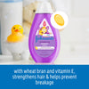 Johnson's Baby Strengthening Tear-Free Kids' Shampoo with Vitamin E Strengthens & Helps Prevent Breakage, Paraben-, Sulfate- & Dye-Free, Hypoallergenic & Gentle for Toddler's Hair, 13.6 fl. o