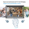 Frameo 10.1 Inch WiFi Digital Photo Frame with IPS Touch Screen HD Display, Easy to Send Picture and Video Remotely via APP from Anywhere, 16GB Large Storage, Auto Rotate, Slideshow, Wall Mountable