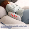 MOON PINE 60 inch Pregnancy Pillow, Detachable U Shape Full Body Pillow for Maternity Support, Sleeping Pillow for Pregnant Women (Grey&Blue-Velvet&Jersey)