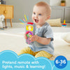 Fisher-Price Laugh & Learn Baby Learning Toy, Siss Remote Pretend TV Control with Music and Lights for Ages 6+ Months